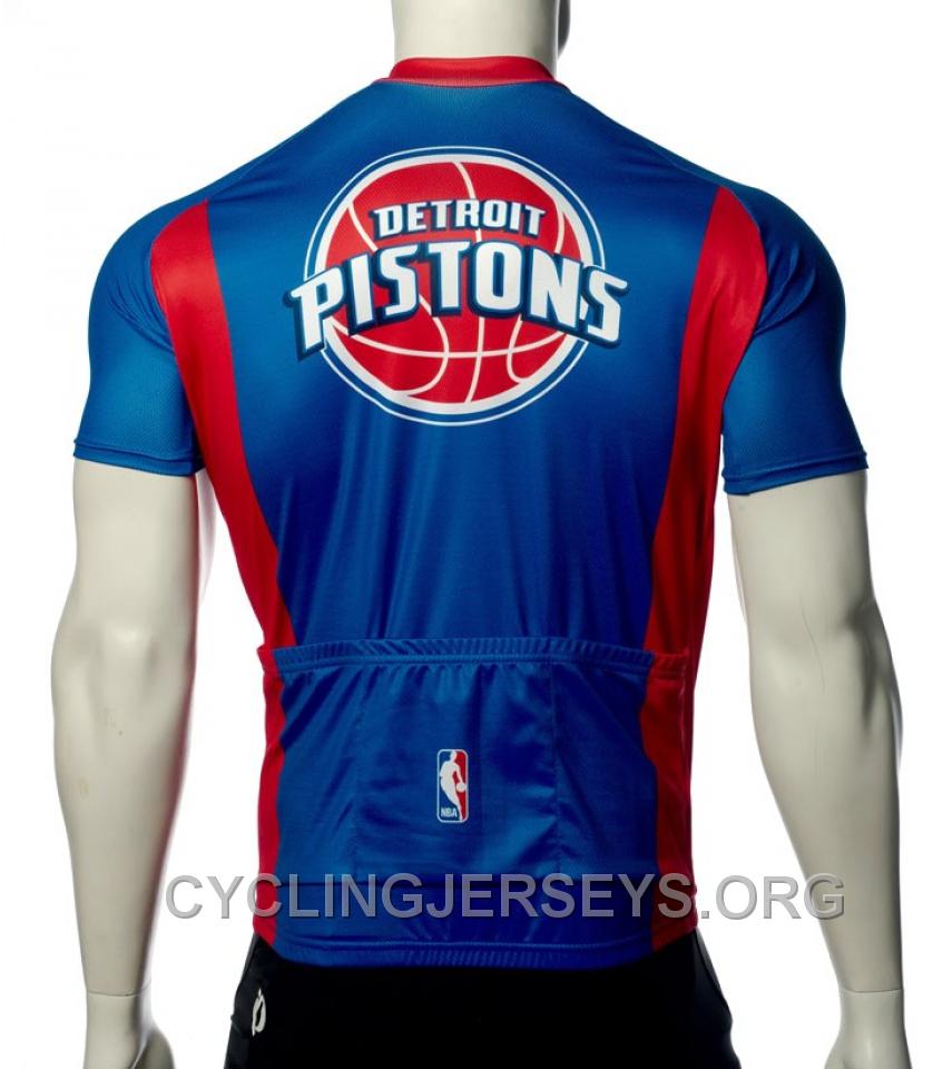 Detroit Pistons Cycling Jersey Short Sleeve For Sale
