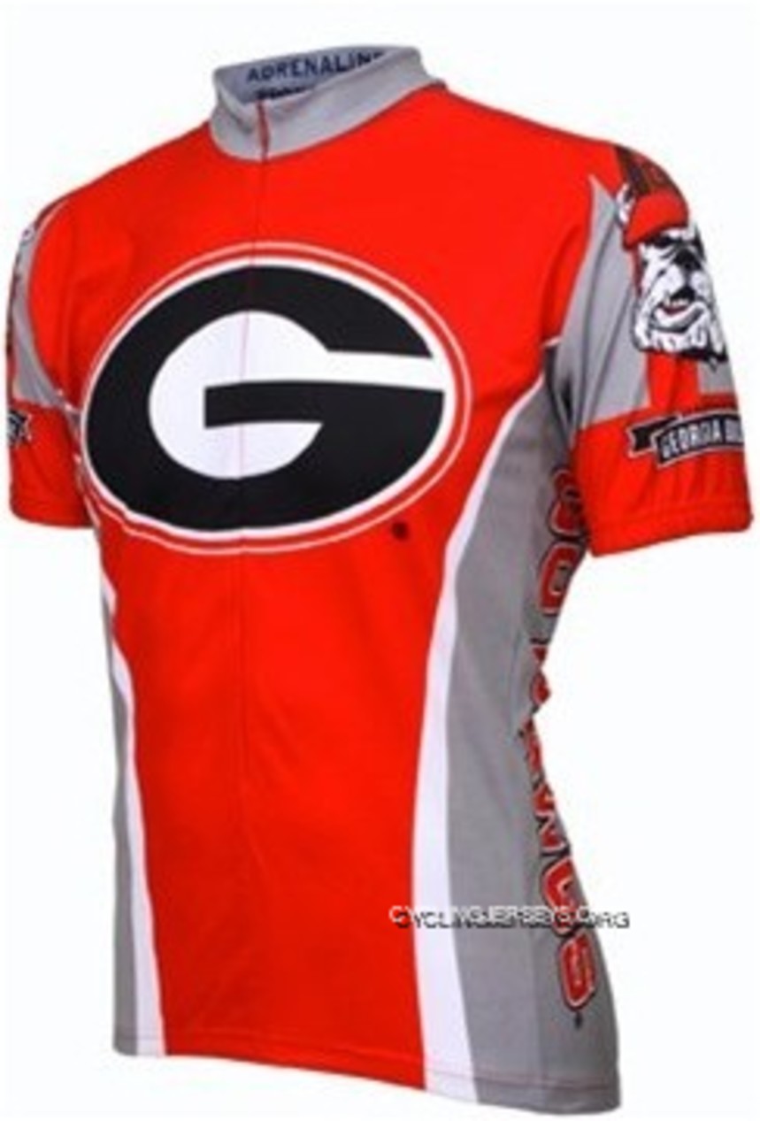 University Of Georgia Bull Dogs Cycling Short Sleeve Jersey Super Deals