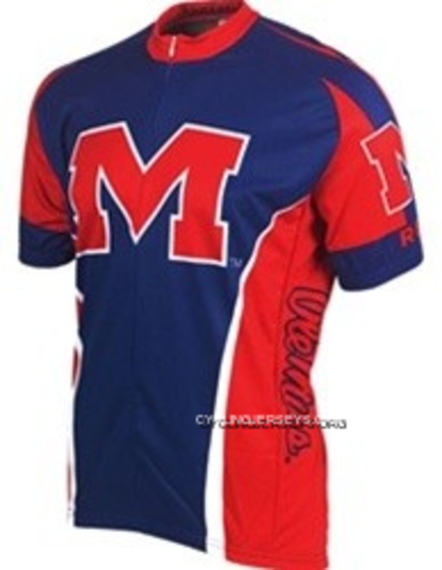 University Of Mississippi Rebels Cycling Short Sleeve Jersey Lastest