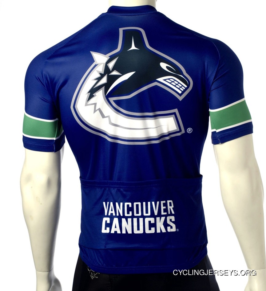 Vancouver Canucks Cycling Jersey Short Sleeve Free Shipping