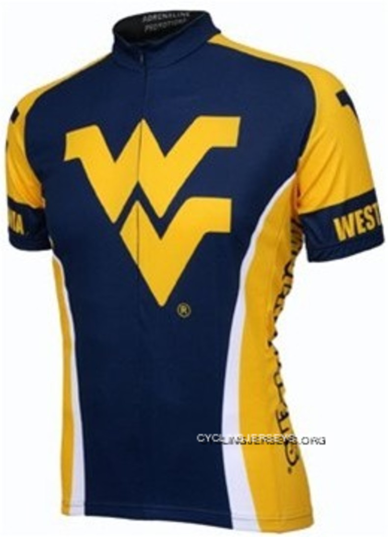 West Virginia Mountaineers Cycling Short Sleeve Jersey Top Deals