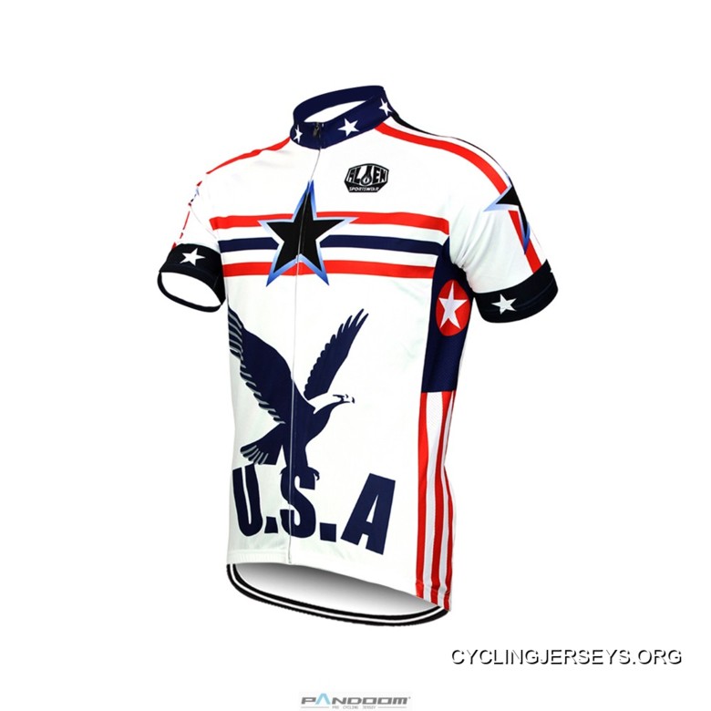 USA Eagle Men’s Short Sleeve Cycling Jersey Free Shipping