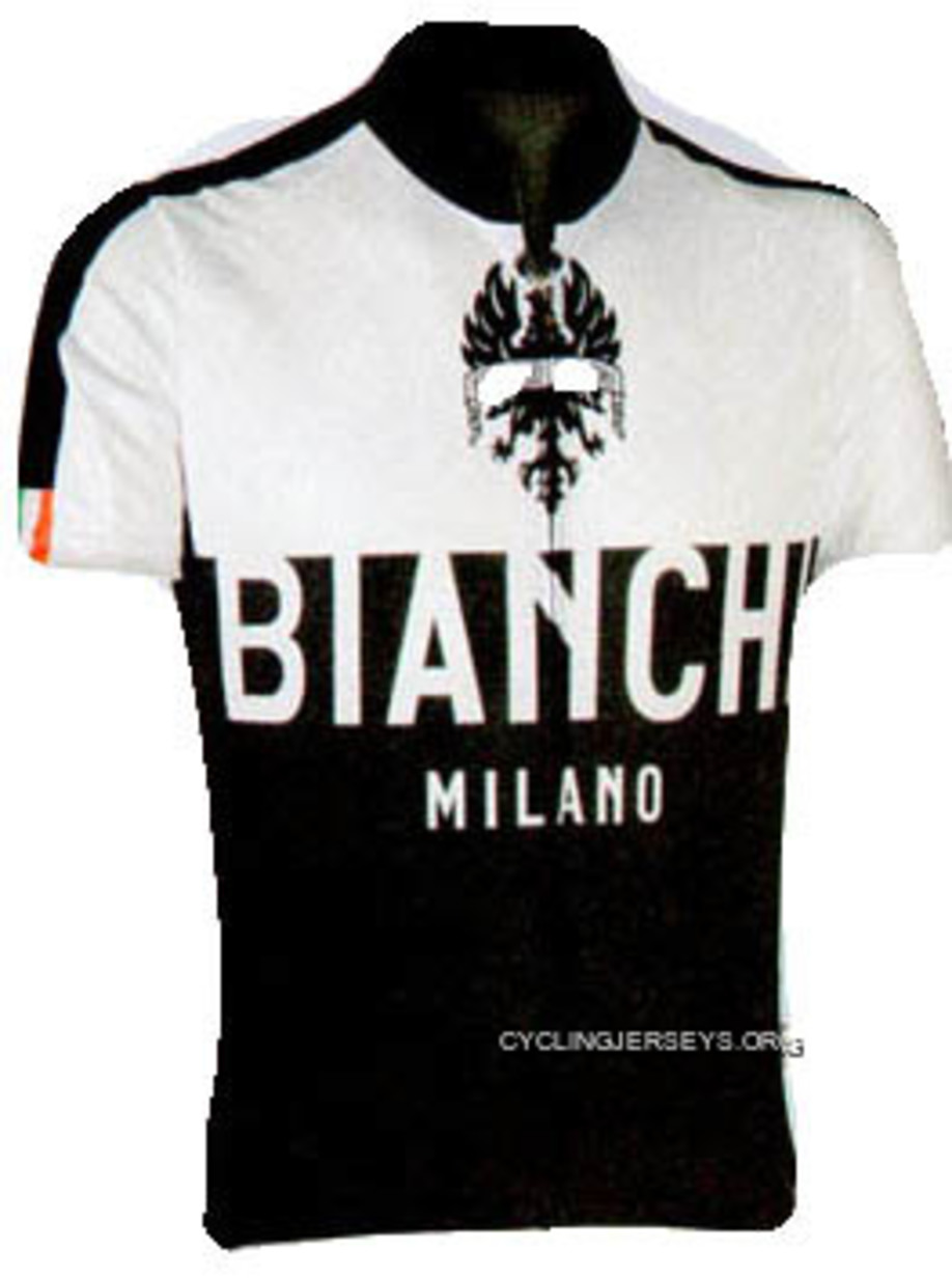 Bianchi Milano Nalon White Black Jersey Discount