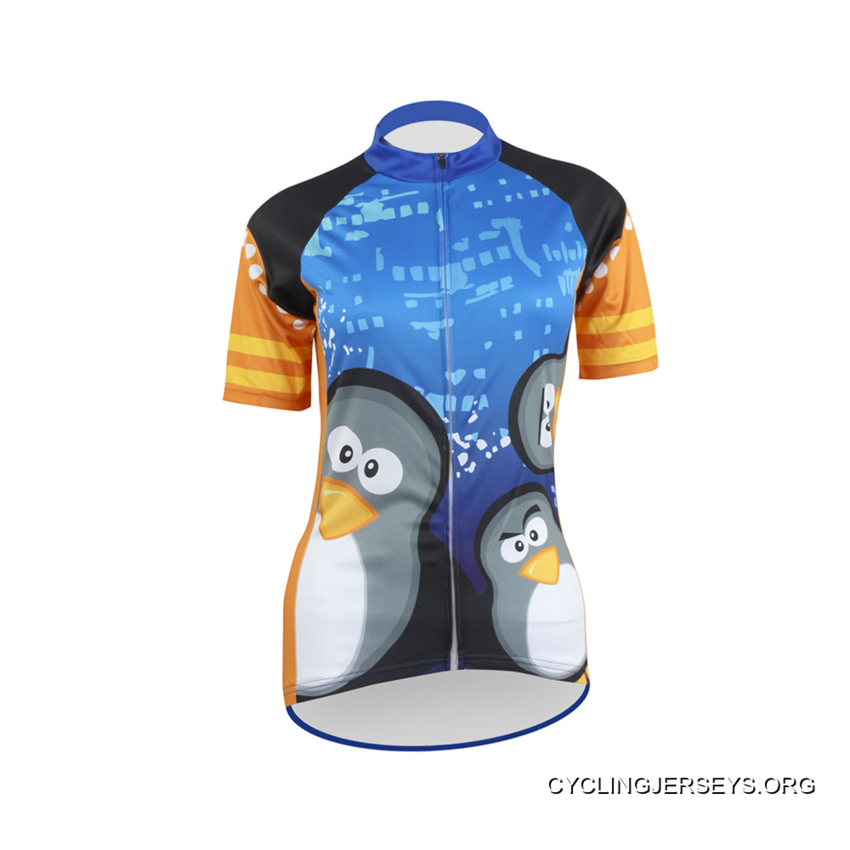 The Penguins Women's Short Sleeve Cycling Jersey Free Shipping