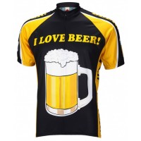 I LOVE BEER MENS CYCLING JERSEY