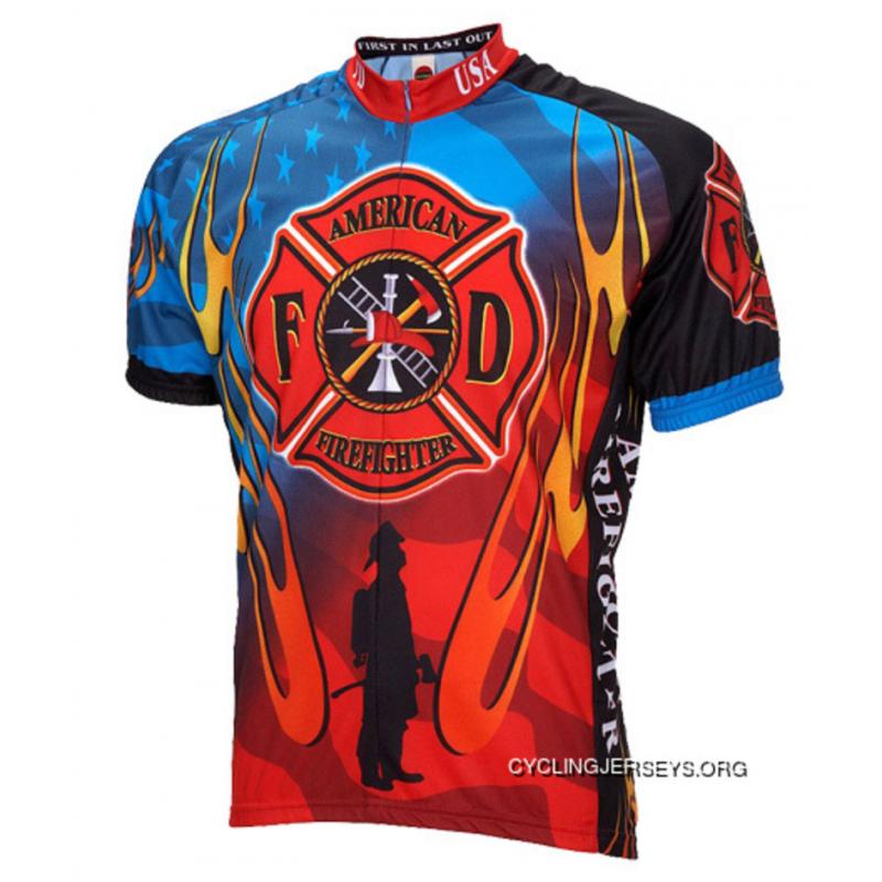 American Firefighter Fireman Tribute Cycling Jersey By World ...