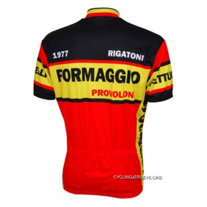 SALE $34.95 Formaggio 1977 Retro Style Men's Cycling Jersey By World Jerseys Short Sleeve Lastest
