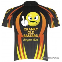 SALE $39.95 Primal Wear Cranky Old Bastard Bicycle Club Jersey Men's Short Sleeve Orange Yellow Black Super Deals