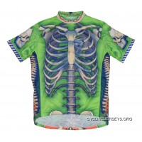 SALE $44.95 Primal Wear Bone Collector Skeleton Cycling Jersey Men's Short Sleeve Lastest