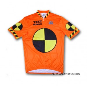 SALE $39.95 Crash Test Dummy Shortsleeve Cycling Jersey - The Larger Sizes Run Small Online