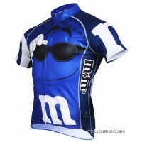 M&M's Cycling Jersey Men's Blue M&M M&Ms Made By Brainstorm Gear Super Deals