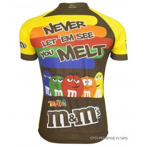 Team M&M's Stripe Cycling Jersey Men's Blue M&M M&Ms Made By Brainstorm Gear Discount