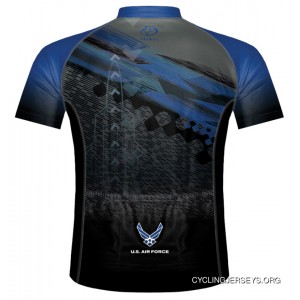 U.S. Air Force Flight Cycling Jersey Men's USAF Short Sleeve By Primal Wear New Release