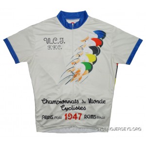 SALE $39.95 1947 World Championship Cycling Jersey Men's By Retro Image Apparel Short Sleeve + Sox + Free USA Shipping Online