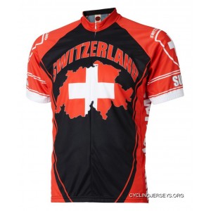 World Jerseys Switzerland Swiss Cycling Jersey Men's Short Sleeve Die Schweiz Cheap To Buy