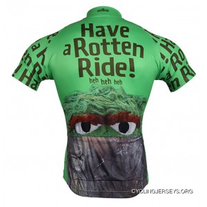 Oscar The Grouch Sesame Street Muppets Cycling Jersey Men's Brainstorm Gear With Sox Authentic