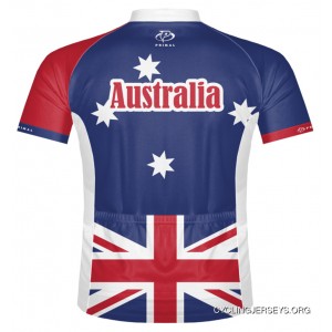 SALE $39.95 Primal Wear Australia Flag Cycling Jersey Men's Short Sleeve Cheap To Buy