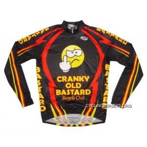 Cranky Old Bastard Longsleeve Cycling Jersey - Choice Of Size New Release