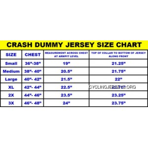 Crash Test Dummy Cycling Jersey Men's Short Sleeve By Aussie Sports Apparel Gray Yellow Black New Style