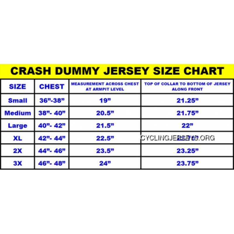 Crash Test Dummy Cycling Jersey Men's Short Sleeve By Aussie Sports ...