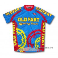 Old Fart Cycling Team Jersey Men's Shortsleeve - Blue - Comes For Sale