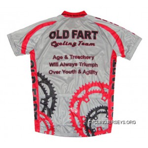 Old Fart Cycling Team Jersey Men's Shortsleeve - Gray - Comes New Style
