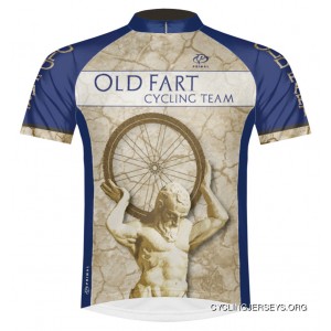 Primal Wear Old Fart Atlas Cycling Jersey Men's Short Sleeve (blue Version) Best