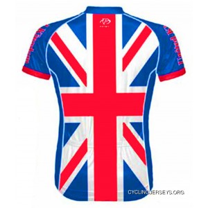 Primal Wear United Kingdom Union Jack Flag Cycling Jersey Men's Bike Bicycle Short Sleeve Britain For Sale