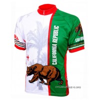 California Republic State Flag Cycling Jersey By World Jerseys Lastest