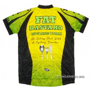 Fat Bastard Cycling Team Jersey Men's Shortsleeve -Yellow/Lime/Black - Comes Super Deals