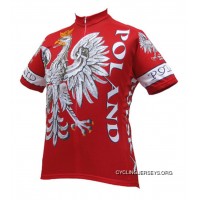 Poland Polish Cycling Jersey By World Jerseys Men's Short Sleeve Best
