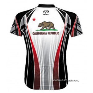 SALE Primal Wear California Republic Flag Cycling Jersey Men's Short Sleeve Coupon Code