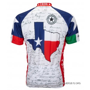 Texas Flag Cycling Jersey By World Jerseys Men's Short Sleeve Best