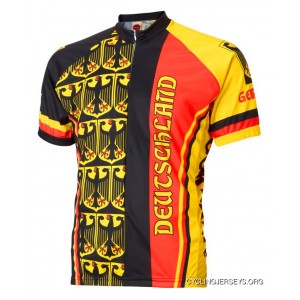 World Jerseys Deutschland Germany Cycling Jersey Men's Short Sleeve Super Deals