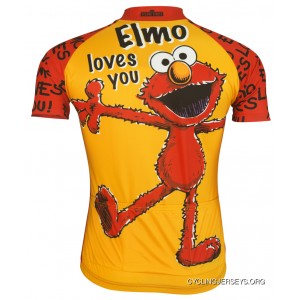 Elmo Sesame Street Muppets Cycling Jersey Men's Brainstorm Gear Super Deals