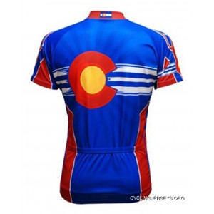 Primal Wear Colorado Flag Cycling Jersey Men's Short Sleeve Free Shipping
