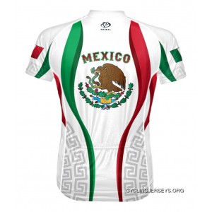 Mexico Men's Cycling Jersey By Primal Wear Mexican Flag Short Sleeve Men's New Release