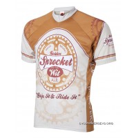 SALE $39.95 Moab Brewery Sprocket Ale Beer Cycling Jersey By World Jerseys Men's Short Sleeve With Socks Discount