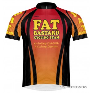 Primal Wear Fat Bastard Cycling Team Jersey Men's Short Sleeve Red Yellow Black Orange Discount