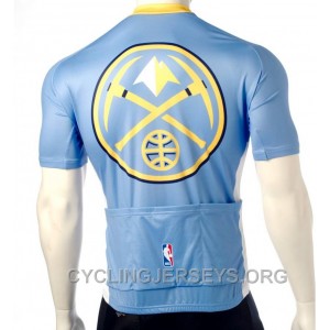 Denver Nuggets Cycling Jersey Short Sleeve Free Shipping