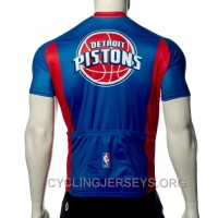 Detroit Pistons Cycling Jersey Short Sleeve For Sale