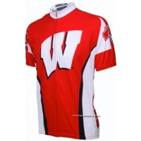 University Of Wisconsin Badgers Cycling Short Sleeve Jersey Authentic