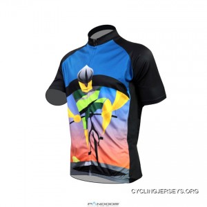 Cartoon Racer Men&amp;#8217;s Short Sleeve Cycling Jersey Free Shipping