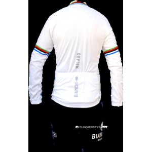 Bianchi Milano White Champion Long Sleeve Jersey Cheap To Buy