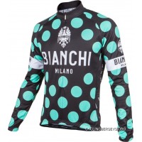 Bianchi Milano Lengenda1 Black Polka Dot Long Sleeve Jersey Best