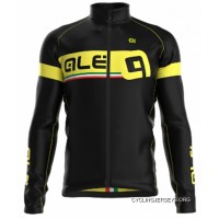 ALE Ultra Adriatico Yellow Long Sleeve Jersey Discount