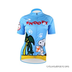 Snoopy Women's Short Sleeve Cycling Jersey Top Deals