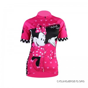 Minie Mouse Women's Short Sleeve Cycling Jersey Cheap To Buy