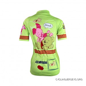 Winnie-the-Pooh Women's Short Sleeve Cycling Jersey For Sale