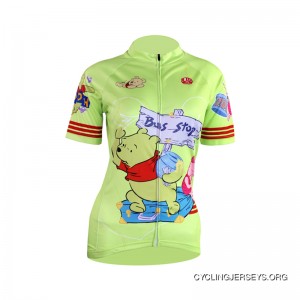 Winnie-the-Pooh Women's Short Sleeve Cycling Jersey For Sale